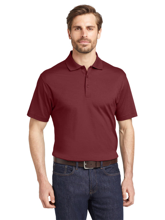 Men's Performance Polo - EB102 - Red Rhubarb