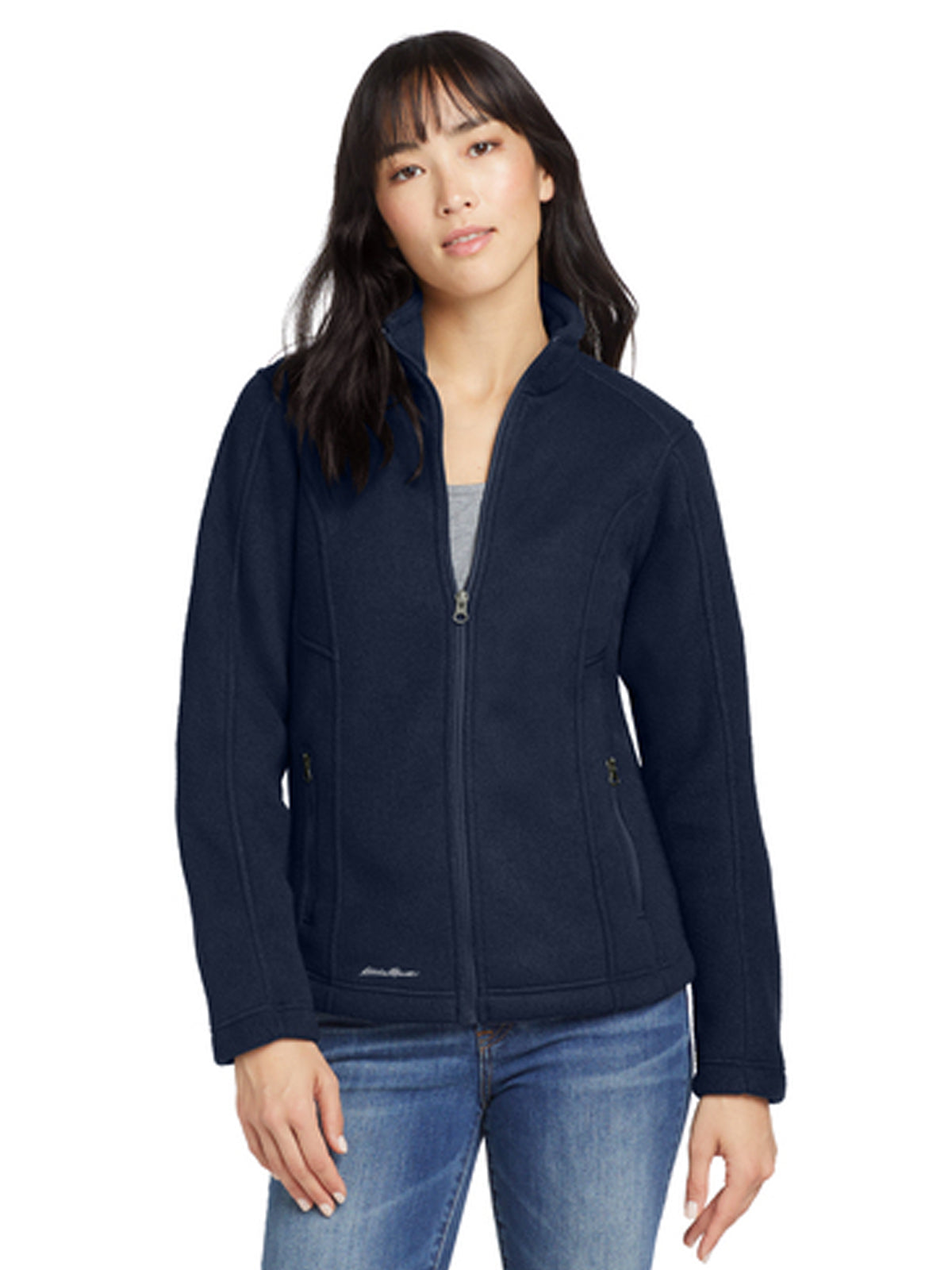 Women's Full-Zip Fleece Jacket - EB201 - River Blue Navy