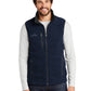 Men's Fleece Vest - EB204 - River Blue Navy