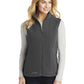 Women's Fleece Vest - EB205 - Grey Steel