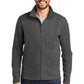 Men's Full-Zip Microfleece Jacket - EB224 - Grey Steel