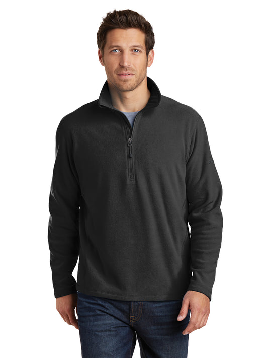 Men's 1/2 Zip Microfleece Sweatshirt - EB226 - Black