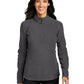 Women's 1/2-Zip Microfleece Sweatshirt - EB227 - Grey Steel