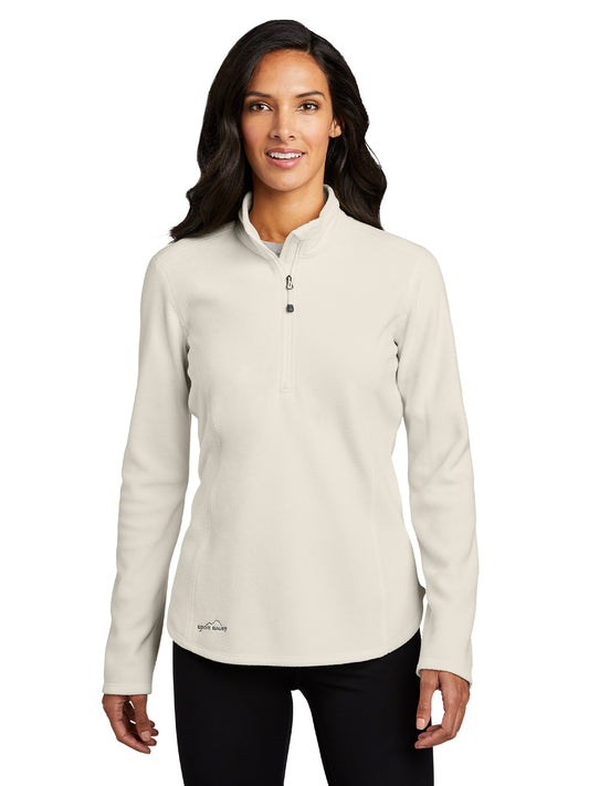 Women's 1/2-Zip Microfleece Sweatshirt - EB227 - Ivory