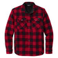 Men's Four-Pocket Woodland Shirt Jacket - EB228 - Radish/Black