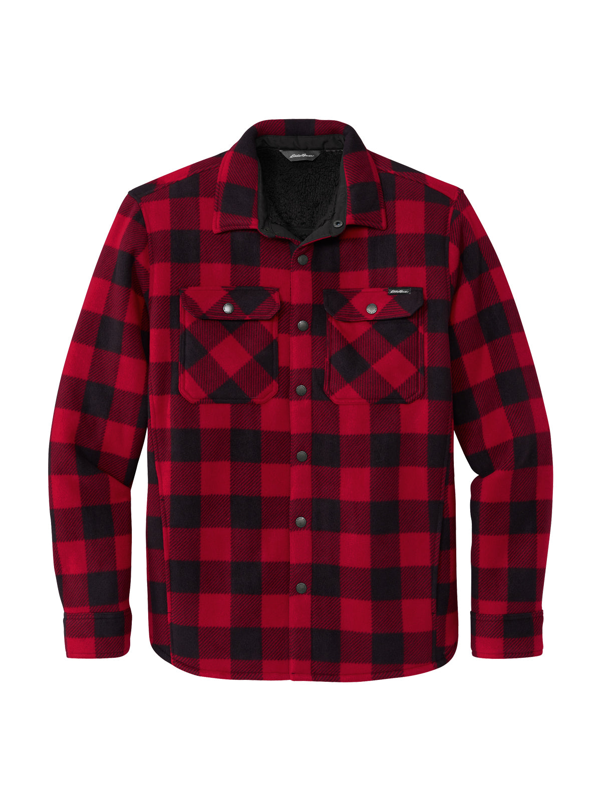 Men's Four-Pocket Woodland Shirt Jacket - EB228 - Radish/Black