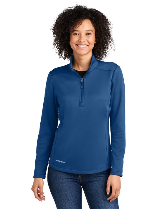 Women's Pocketless Mid Layer 1/2-Zip Sweatshirt - EB2370 - Cobalt Blue