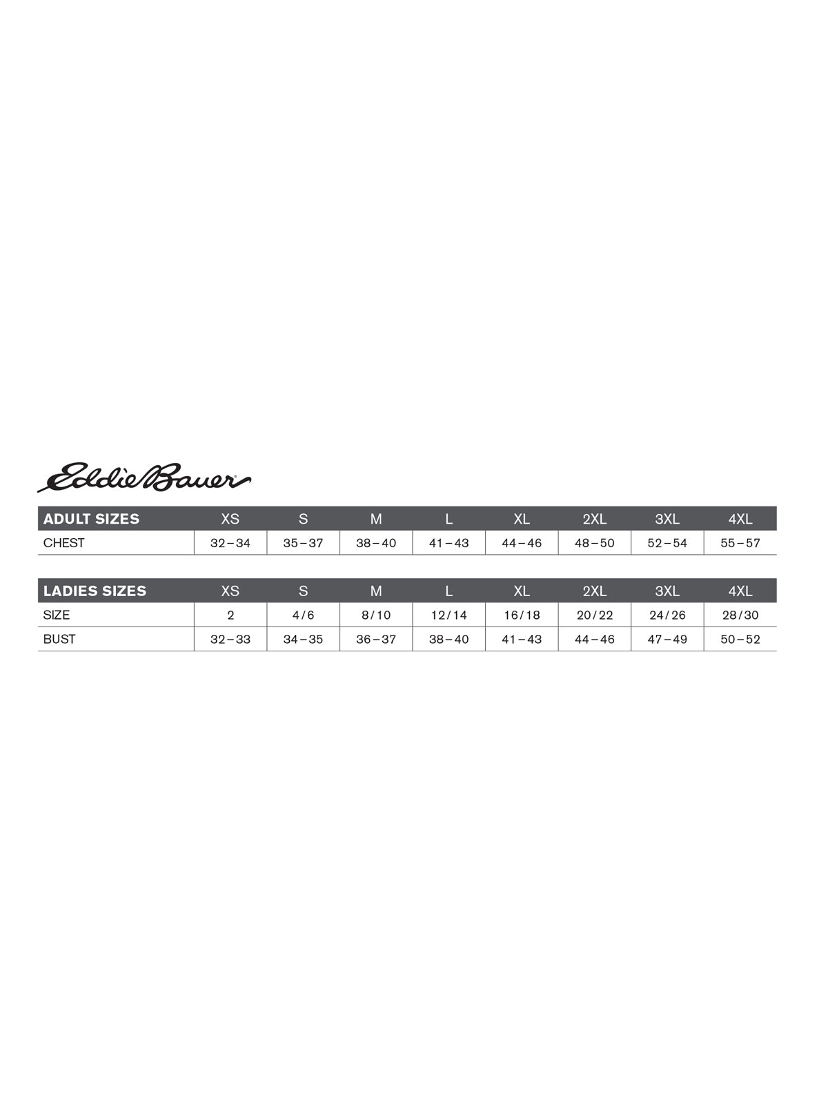 SIZECHART