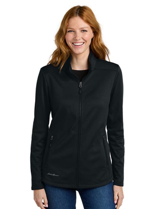 Eddie Bauer Women's Smooth Mid Layer Fleece Full-Zip - EB2470 - Black