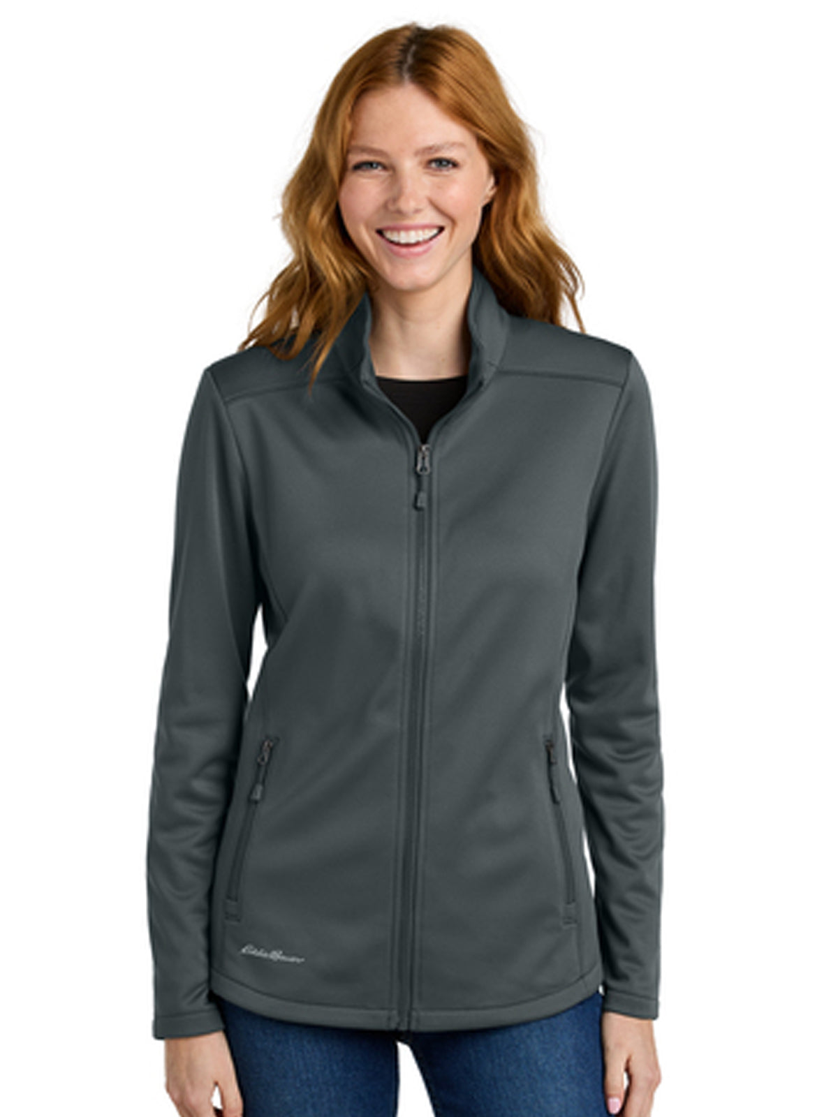 Eddie Bauer Women's Smooth Mid Layer Fleece Full-Zip - EB2470 - Iron Gate