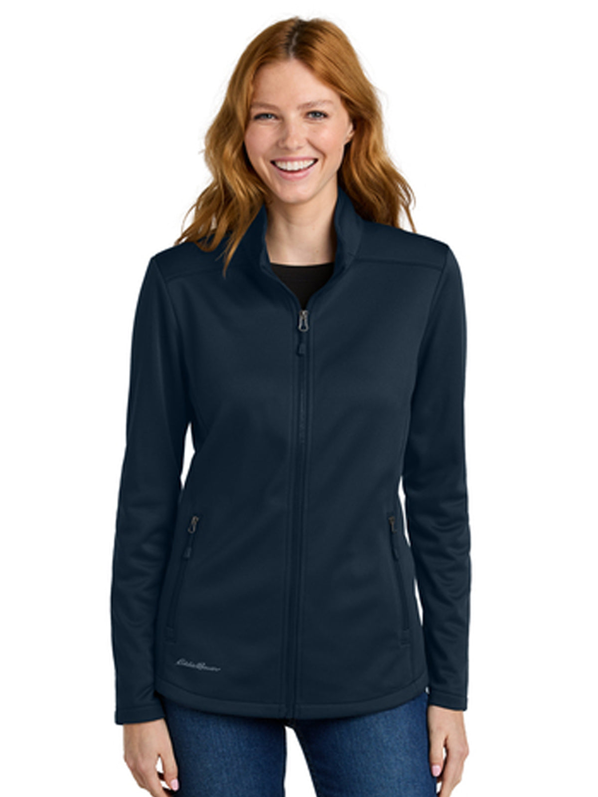 Eddie Bauer Women's Smooth Mid Layer Fleece Full-Zip - EB2470 - River Blue Navy