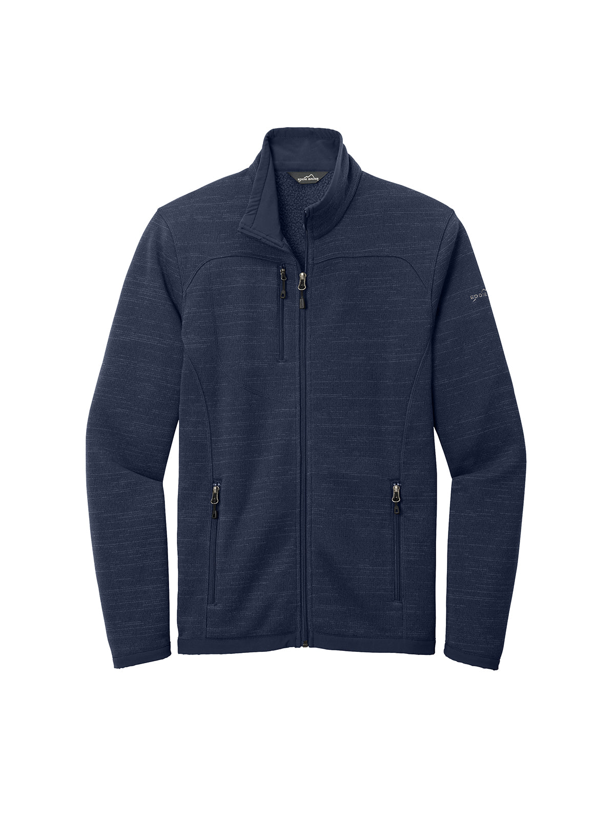 Men's Full-Zip Sweater Fleece Jacket - EB250 - River Blue Navy Heather