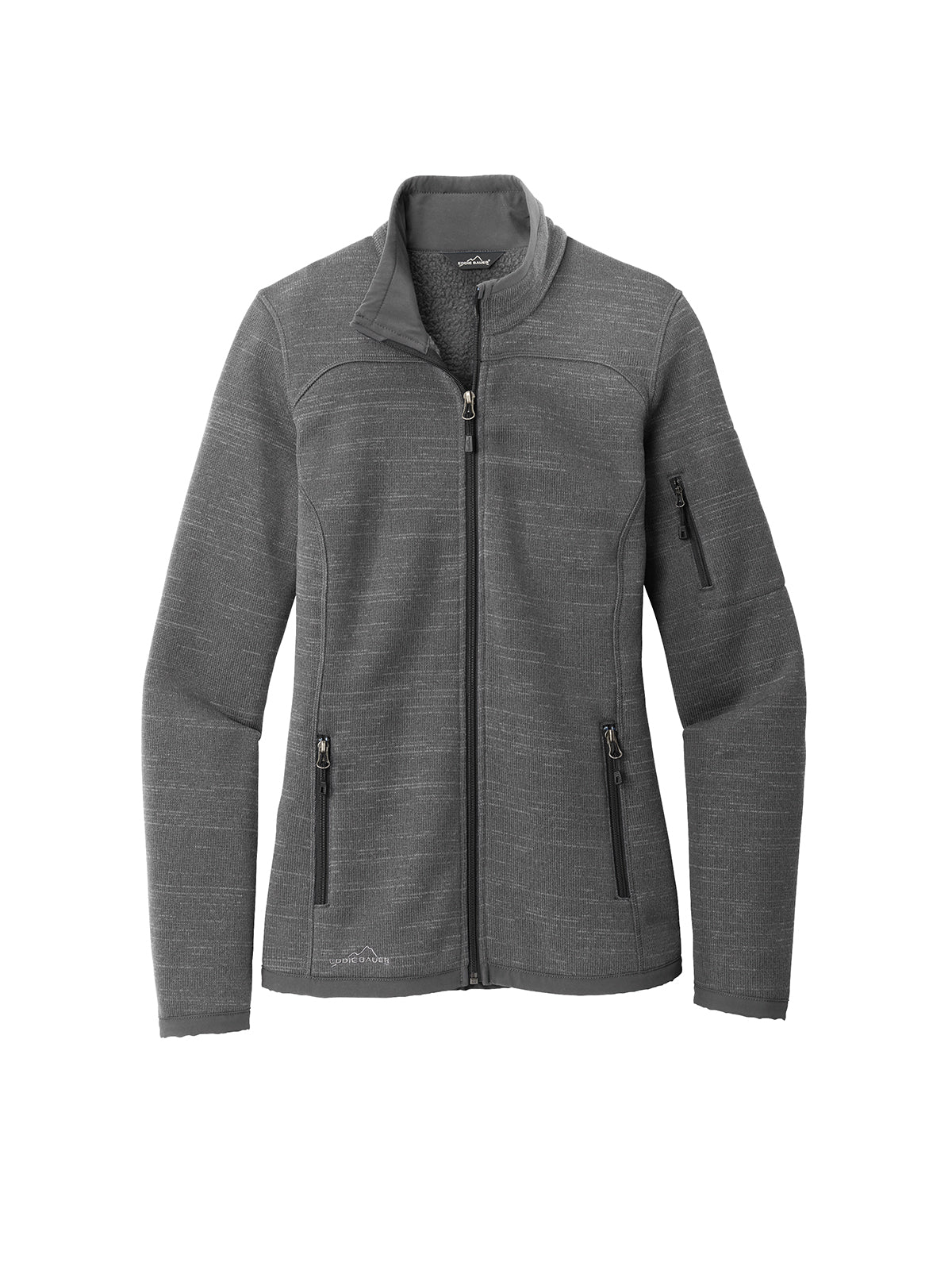 Women's Full-Zip Sweater Fleece Jacket - EB251 - Dark Grey Heather