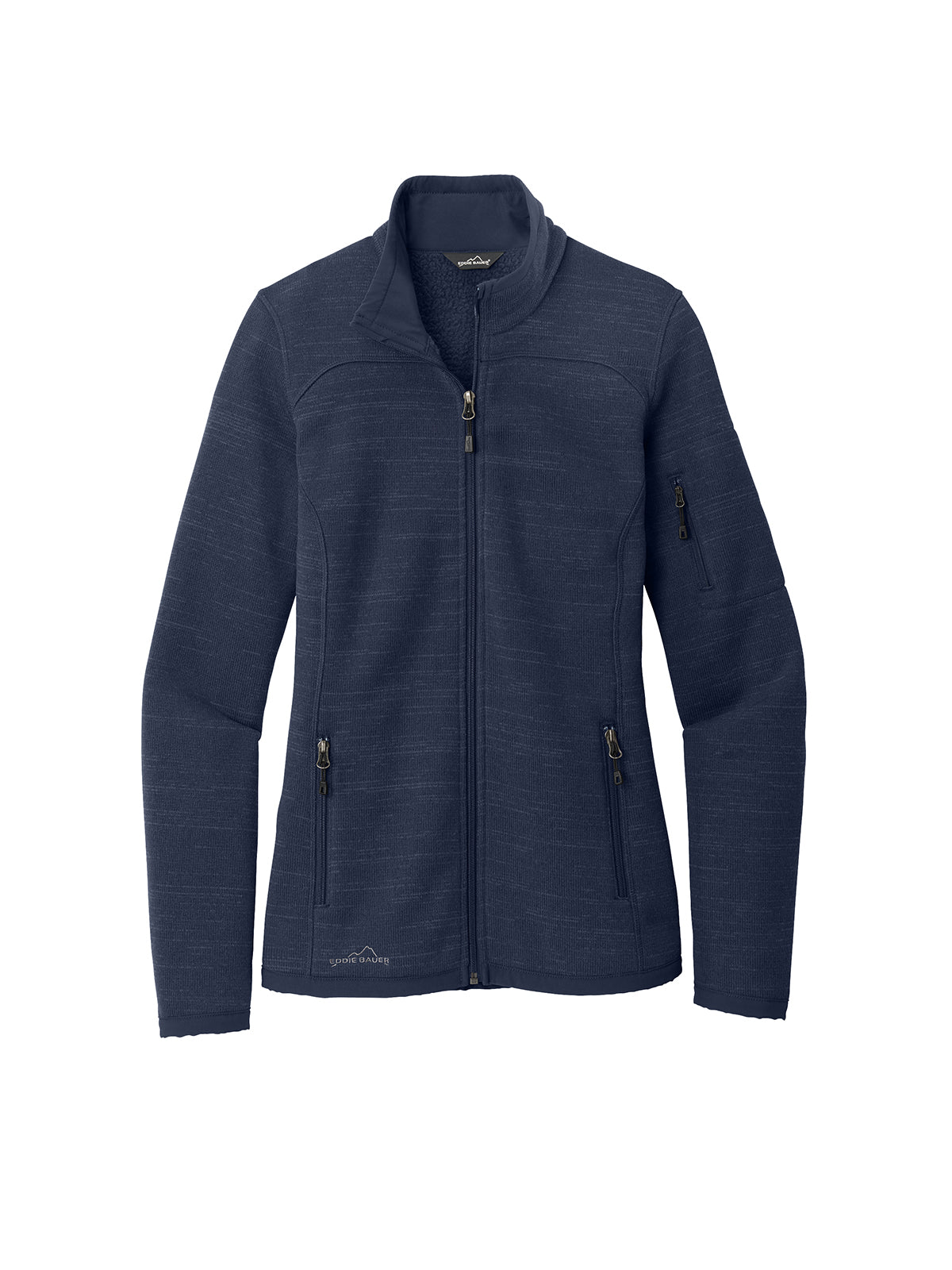 Women's Full-Zip Sweater Fleece Jacket - EB251 - River Blue Navy Heather