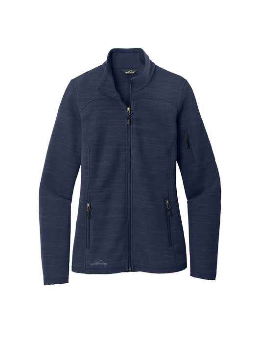 Women's Full-Zip Sweater Fleece Jacket - EB251 - River Blue Navy Heather