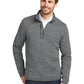 Men's One-Pocket Fleece 1/4-Zip Sweatshirt - EB254 - Dark Grey Heather