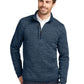 Men's One-Pocket Fleece 1/4-Zip Sweatshirt - EB254 - River Blue Navy Heather