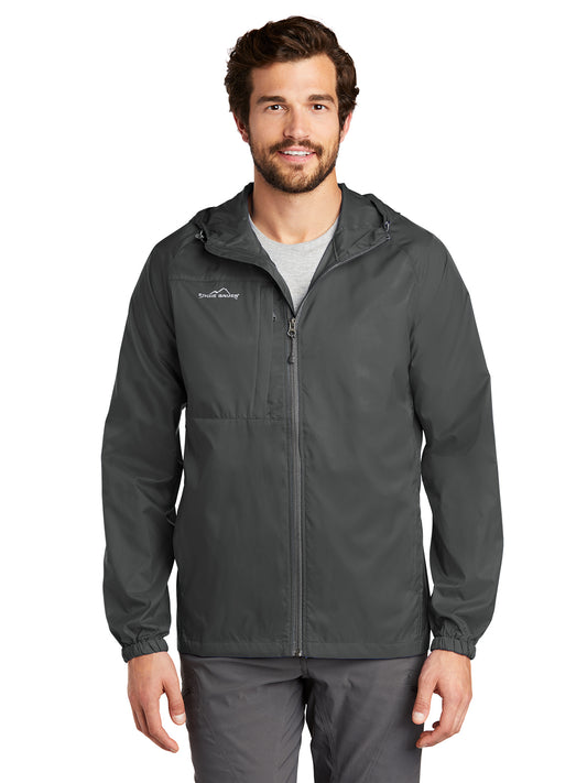 Men's Packable Wind Jacket - EB500 - Grey Steel