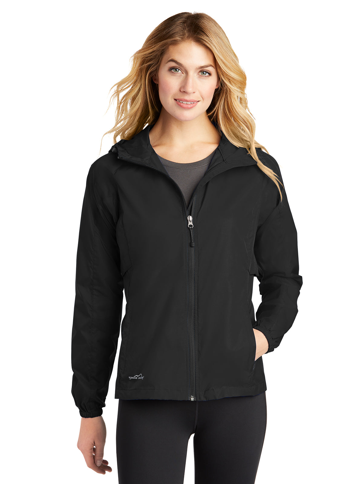 Women's Packable Wind Jacket - EB501 - Black
