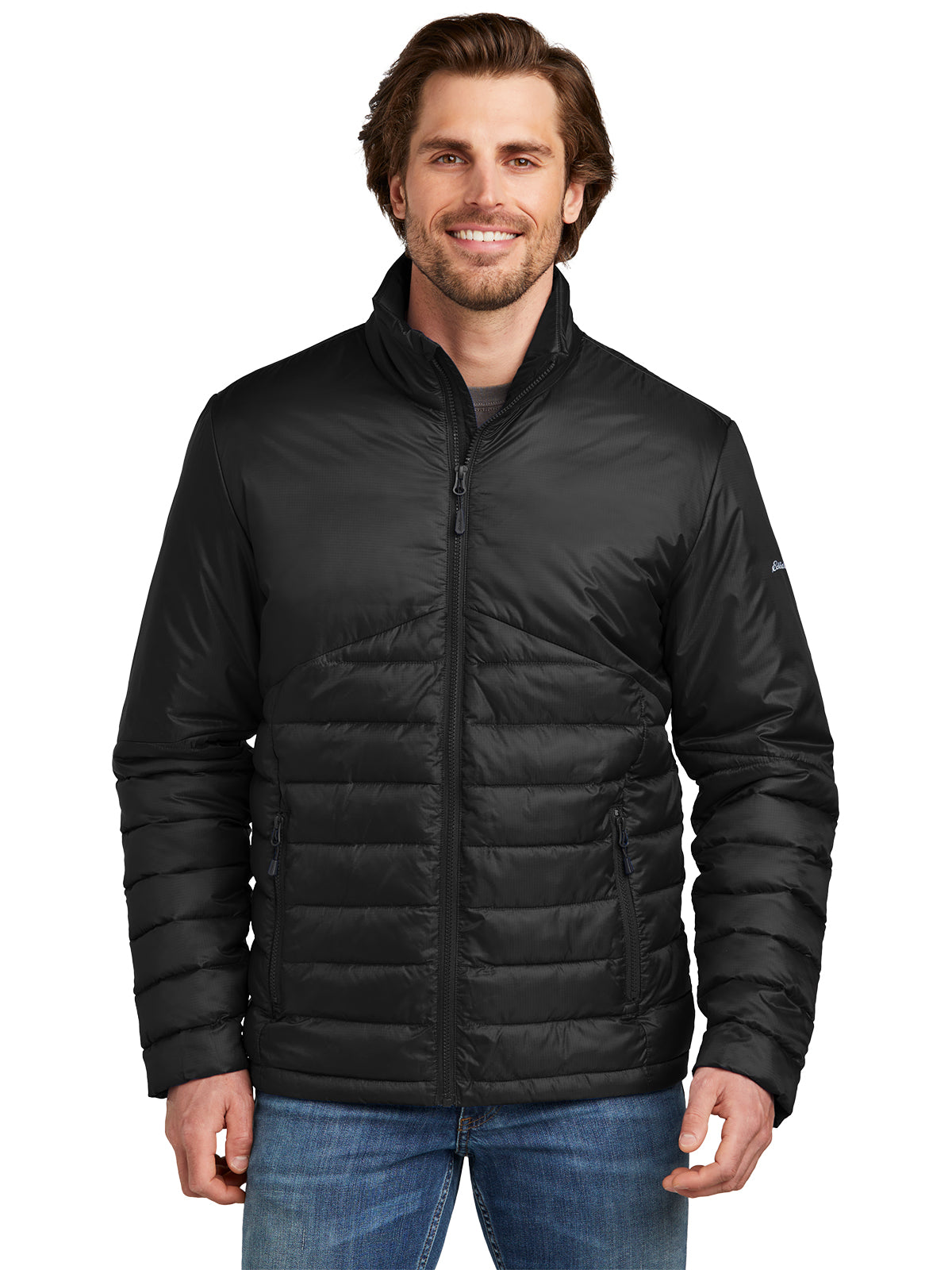 Men's Quilted Jacket - EB510 - Deep Black