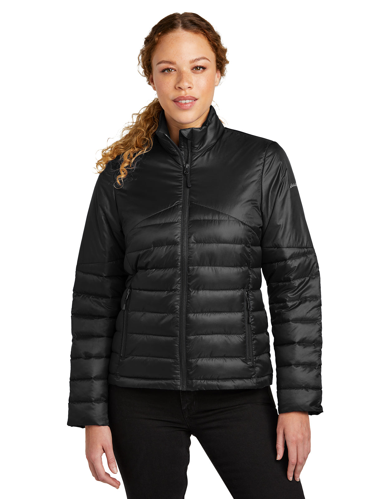 Women's Quilted Jacket - EB511 - Deep Black