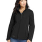 Women's 3-Pocket Soft Shell Jacket - EB531 - Black