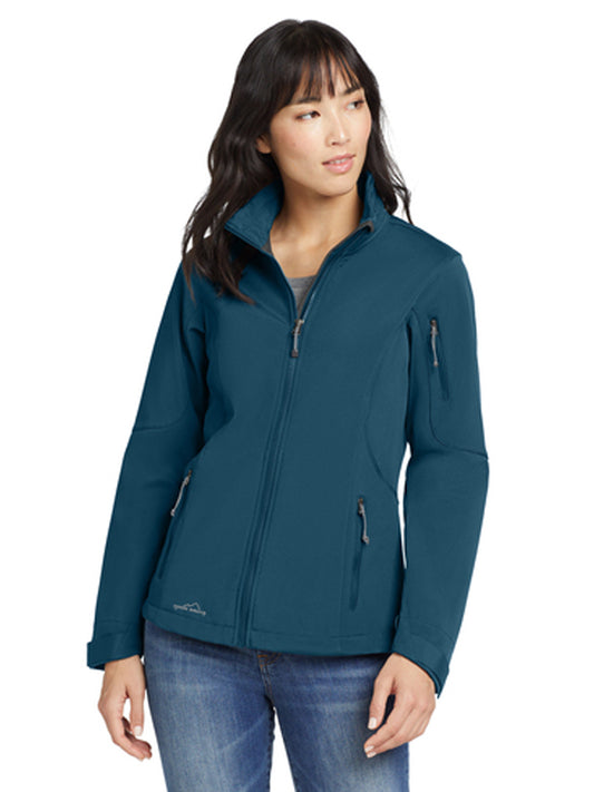 Women's 3-Pocket Soft Shell Jacket - EB531 - Dark Adriatic