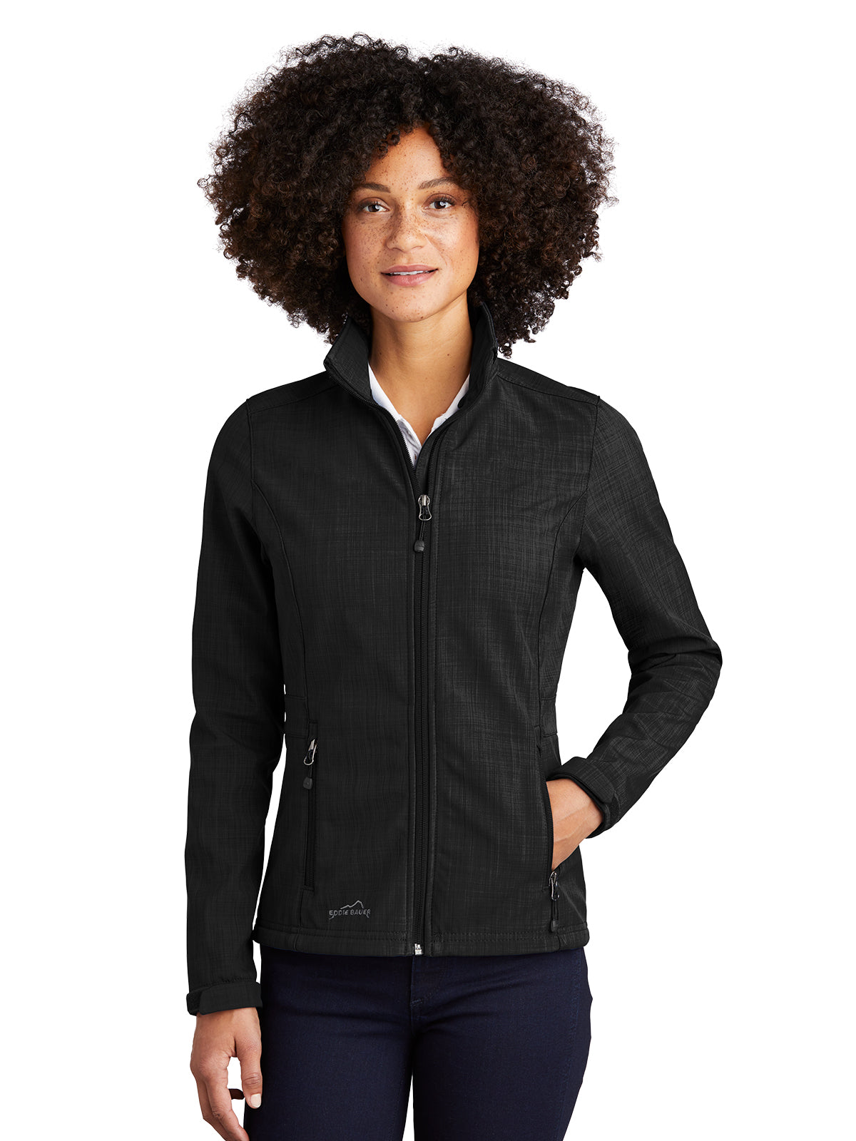 Women's Soft Shell Jacket - EB533 - Black