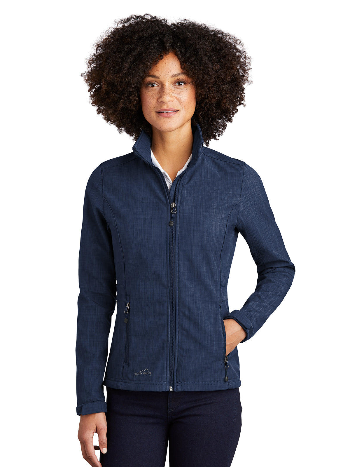 Women's Soft Shell Jacket - EB533 - Blue