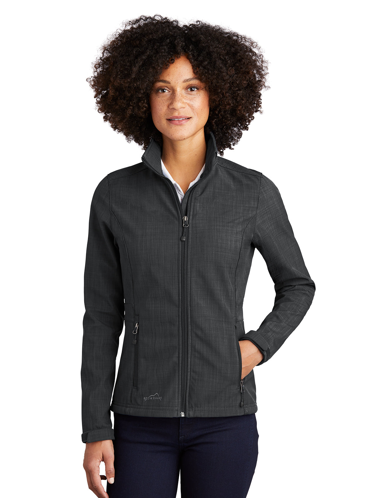 Women's Soft Shell Jacket - EB533 - Grey