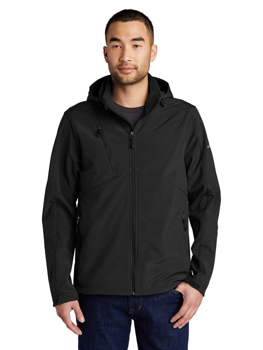Men's Hooded Soft Shell Parka - EB536 - Black