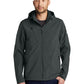 Men's Hooded Soft Shell Parka - EB536 - Grey Steel