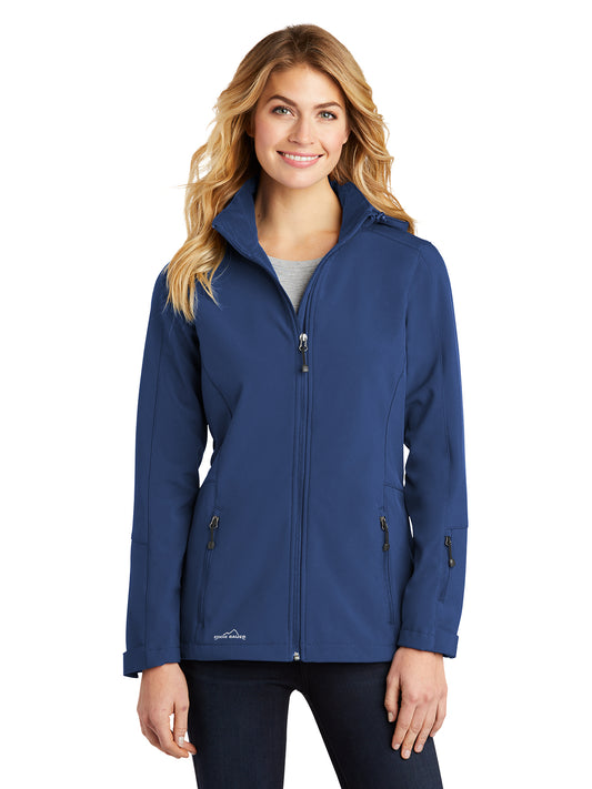 Women's Soft Shell Parka - EB537 - Admiral Blue