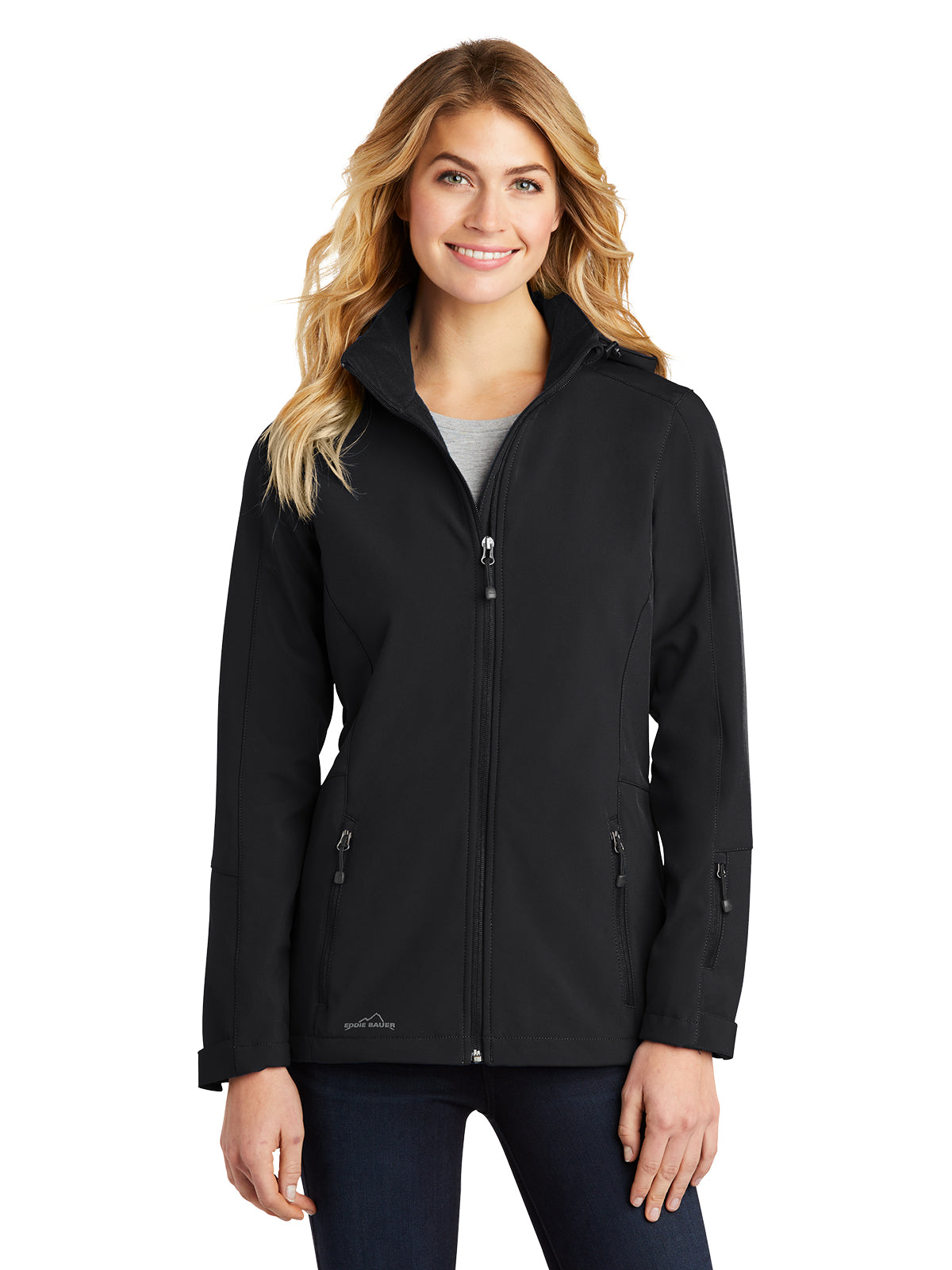 Women's Soft Shell Parka - EB537 - Black