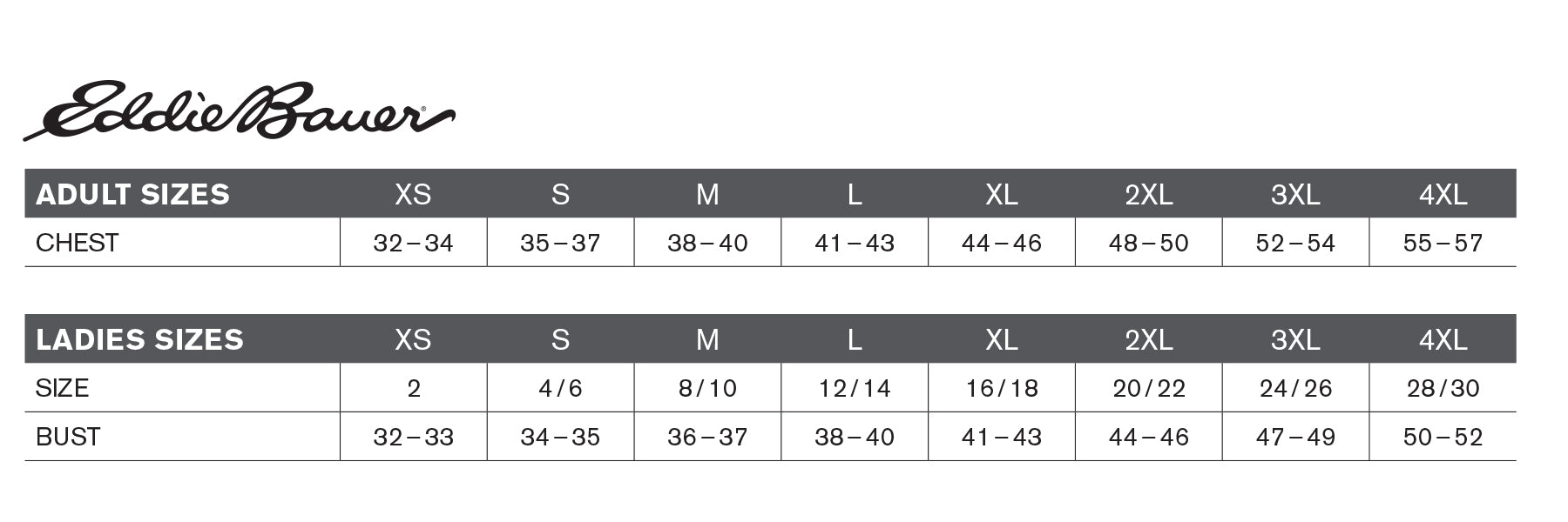 SIZECHART