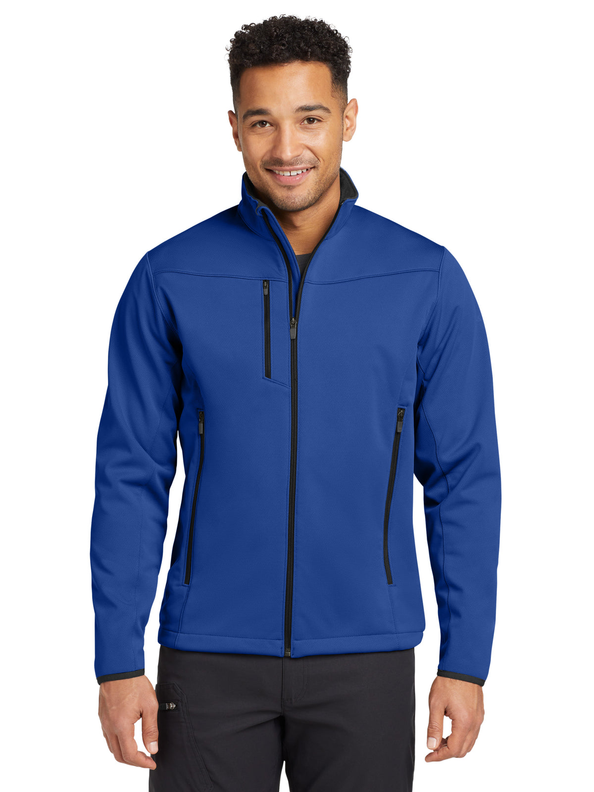 Men's Soft Shell Jacket - EB538 - Cobalt Blue