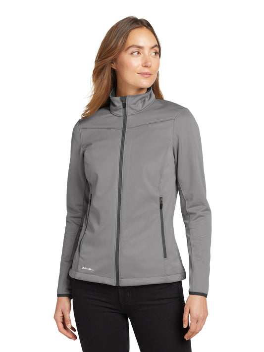 Women's Weather-Resist Soft Shell Jacket - EB539 - Chrome