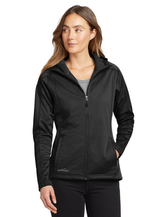 Women's 3-Pocket Trail Soft Shell Jacket - EB543 - Black/ Black