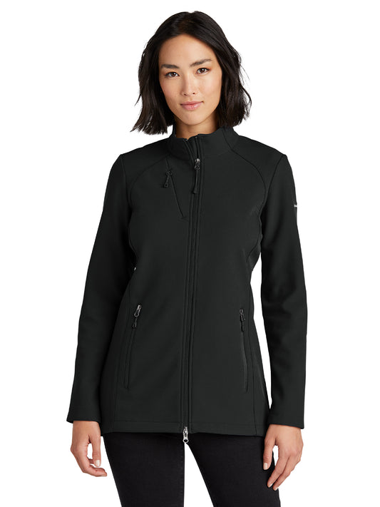 Women's Stretch Soft Shell Jacket - EB545 - Deep Black