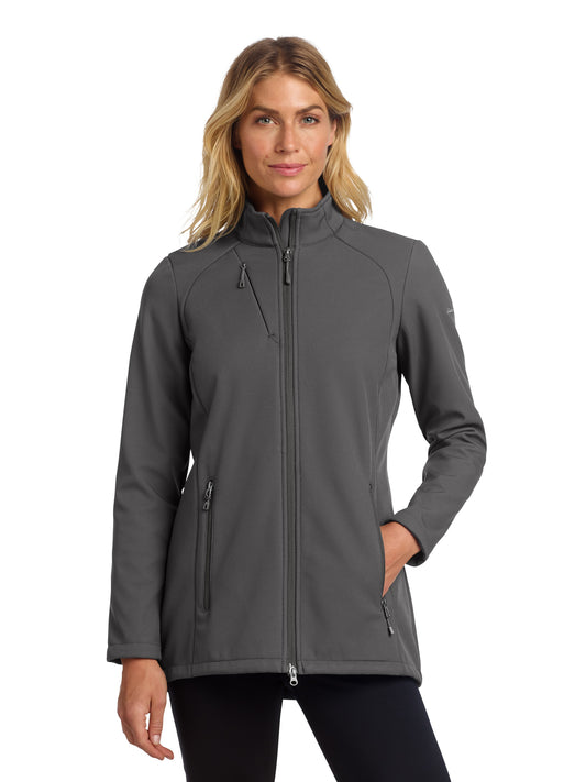 Women's Stretch Soft Shell Jacket - EB545 - Iron Gate