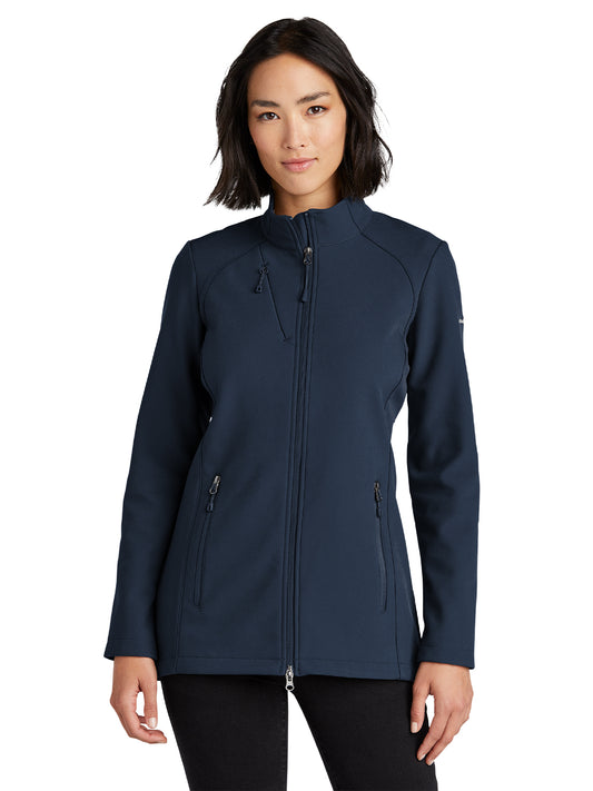 Women's Stretch Soft Shell Jacket - EB545 - River Blue Navy