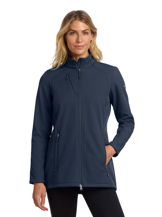 Women's Stretch Soft Shell Jacket - EB545 - River Blue Navy