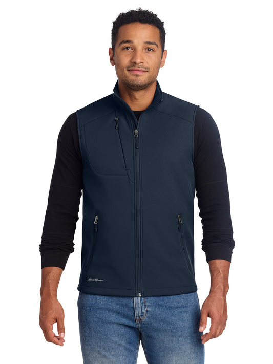 Men's Stretch Soft Shell Vest - EB546 - River Blue Navy