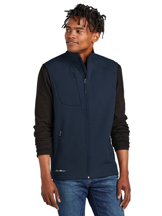 Men's Stretch Soft Shell Vest - EB546 - River Blue Navy