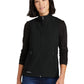Women's Stretch Soft Shell Vest - EB547 - Deep Black