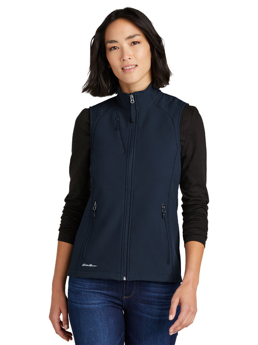 Women's Stretch Soft Shell Vest - EB547 - River Blue Navy