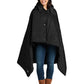 Unisex Puffy Camp Poncho Blanket - EB755 - Black