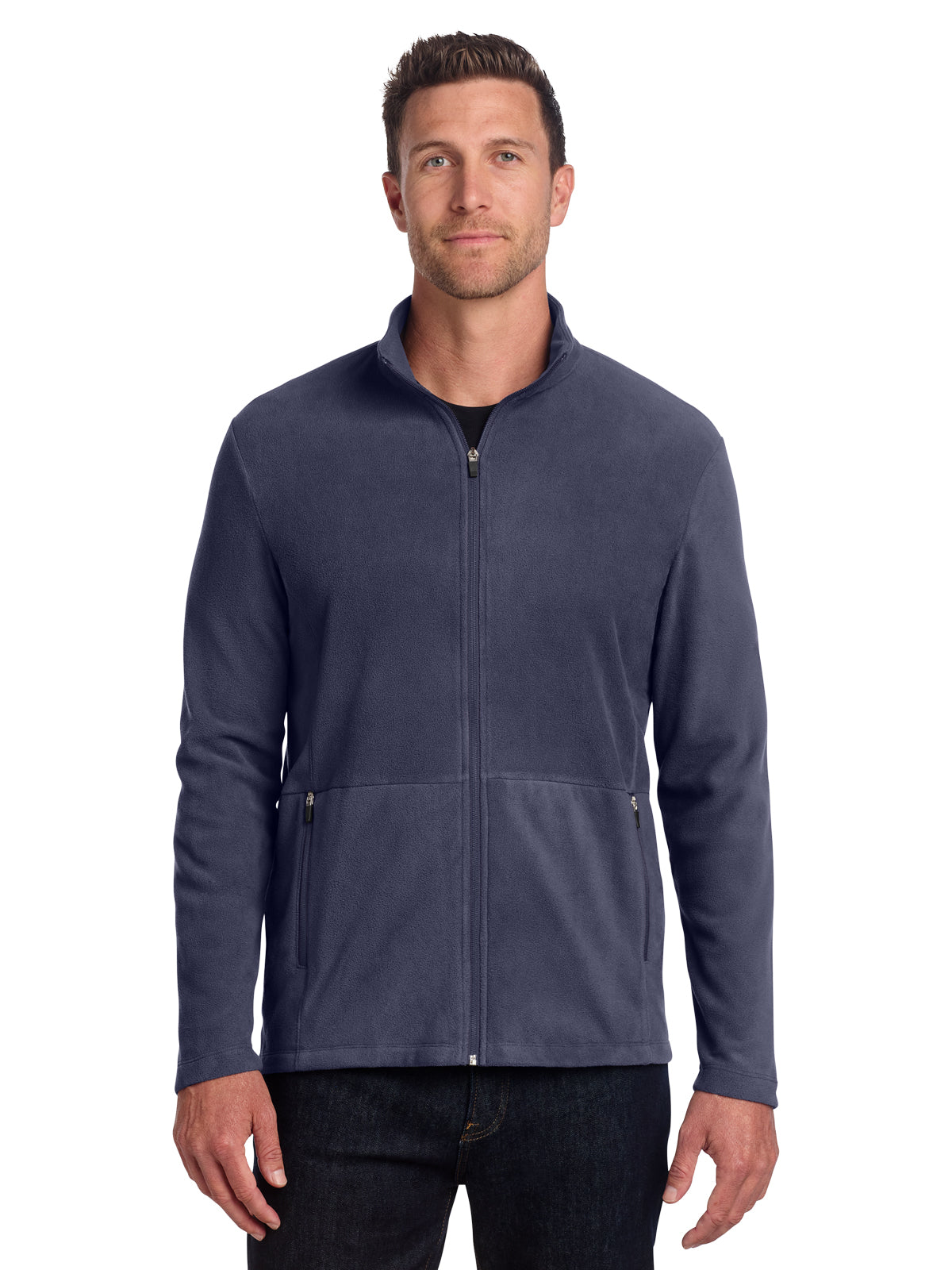 Men's Microfleece Jacket - F151 - Navy