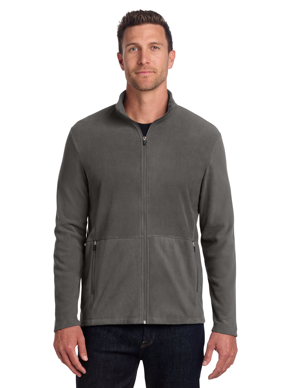 Men's Microfleece Jacket - F151 - Pewter