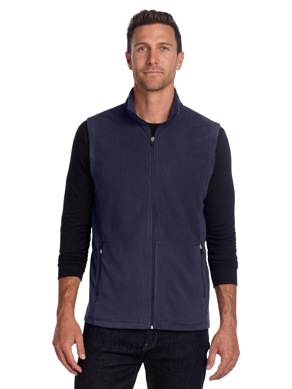 Men's Microfleece Vest - F152 - Navy
